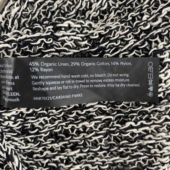 Eileen Fisher Open Front Cardigan Sweater Small Organic Linen Blend NWT CJ-1352 - Picture 8 of 8